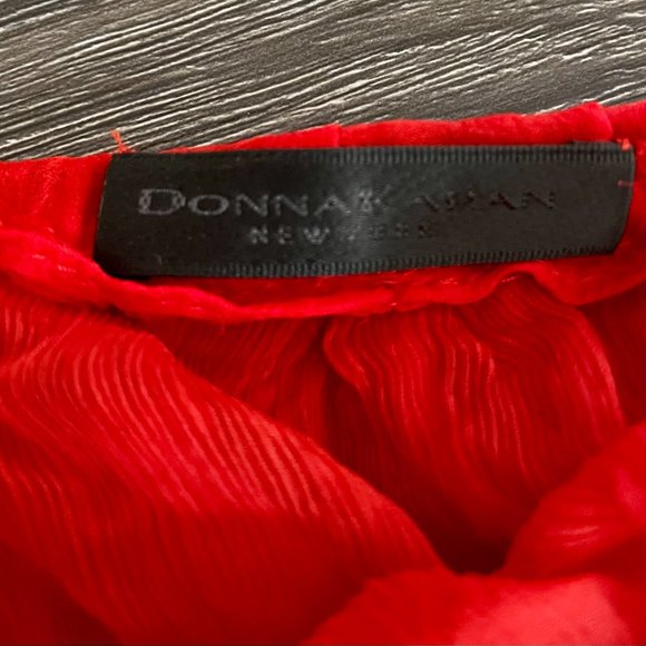 Authentic Vintage Donna Karan Collection Red Skirt Size 8 US - Picture 2 of 4